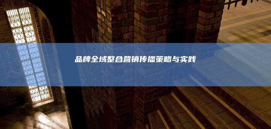 品牌全域整合营销传播策略与实践